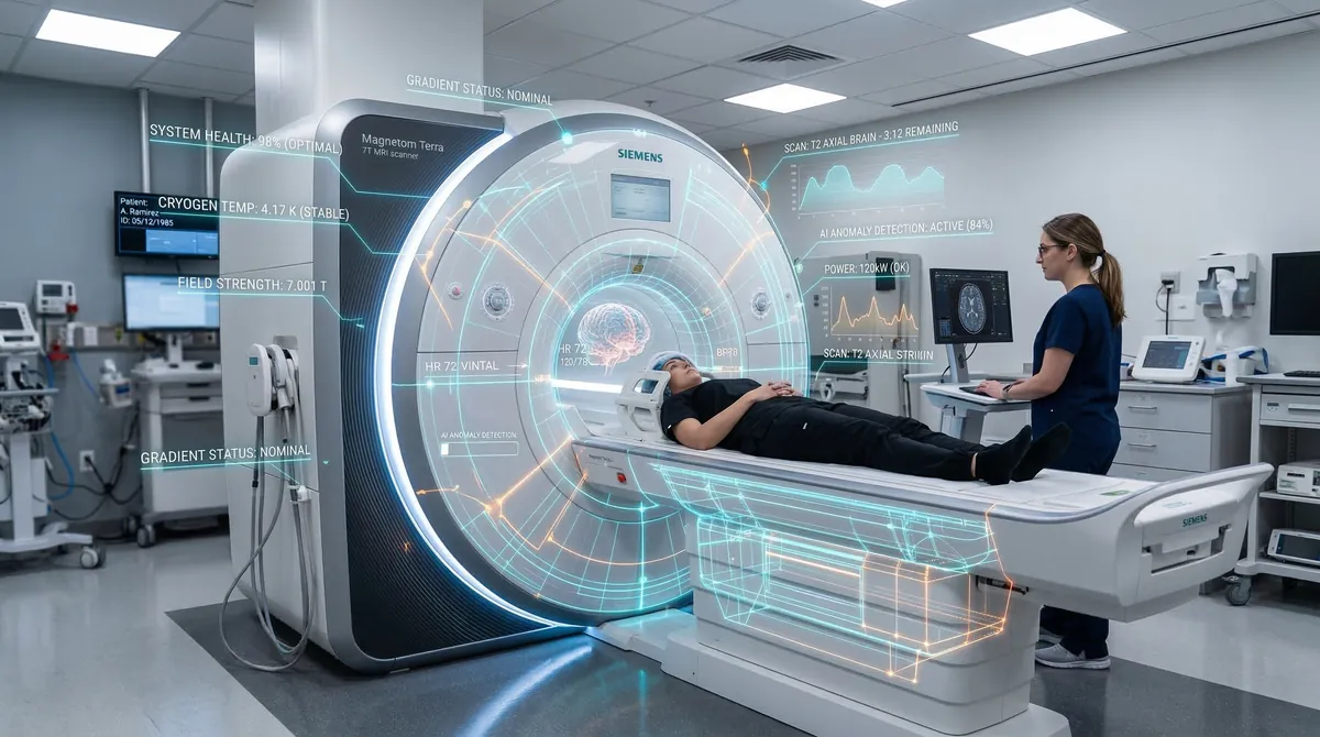 Digital Twin MRI telemetry representation